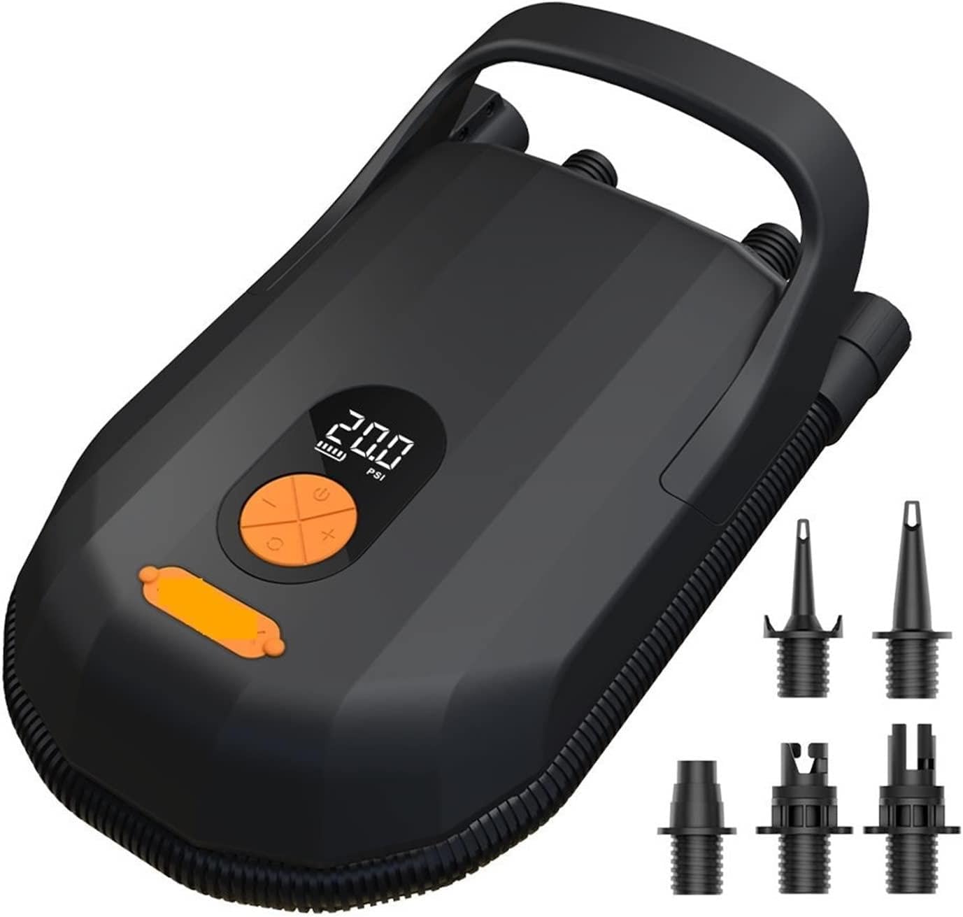 Paddle Board Fin, Electric Pump 7500mAh Battery for Inflatable Kayak Surfboard Stand Up Paddle with 5 Nozzles Boat Accessories