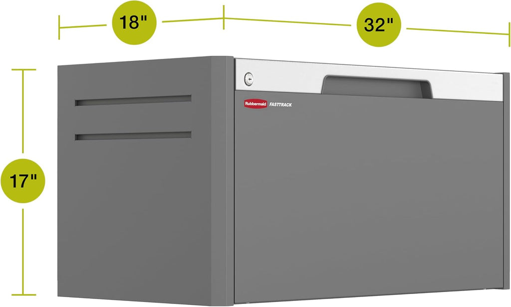 Rubbermaid FastTrack Single Drawer Cabinet, Garage Storage Systems, Garage Organization