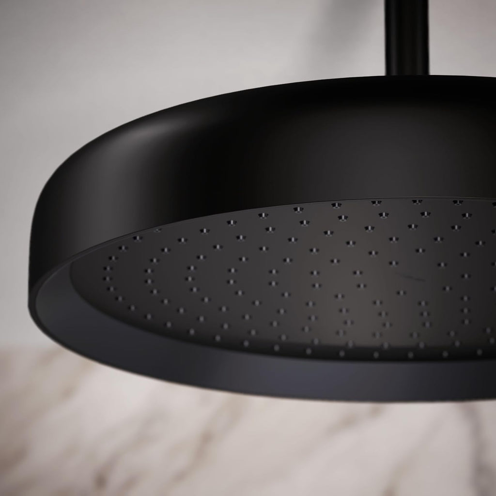Kohler 26292-BL Statement® Round 14' single-function rainhead, 2.5 gpm, Matte Black