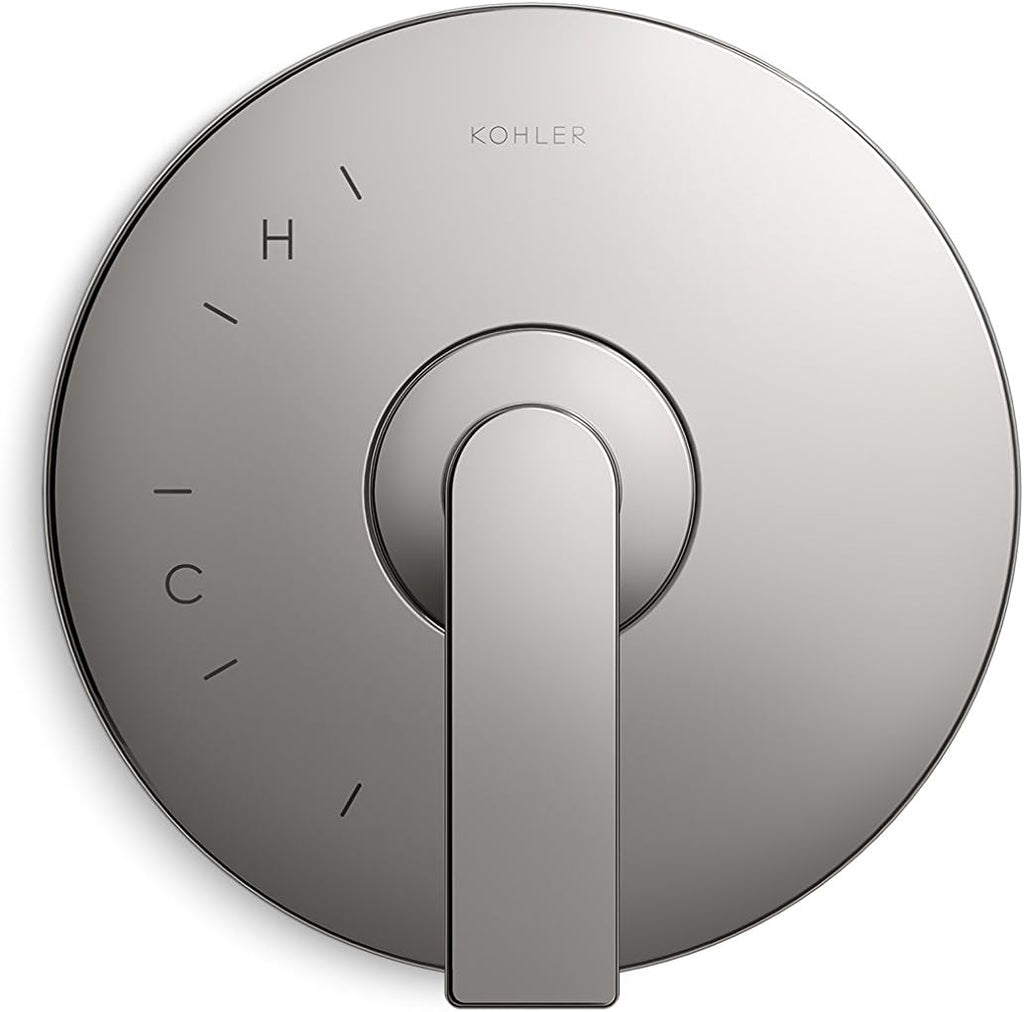 KOHLER K-TS73115-4-CP Composed Valve Trim with Lever Handle For Rite-Temp Pressure-Balancing Valve, Not Included, Polished Chrome