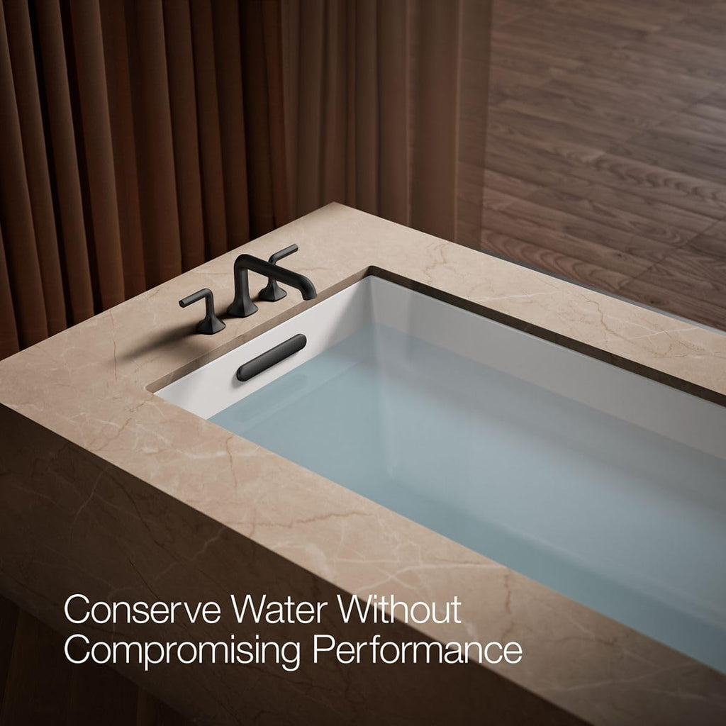Kohler 27017-BL Occasion™ Deck-Mount Bath spout with Straight Design, Matte Black