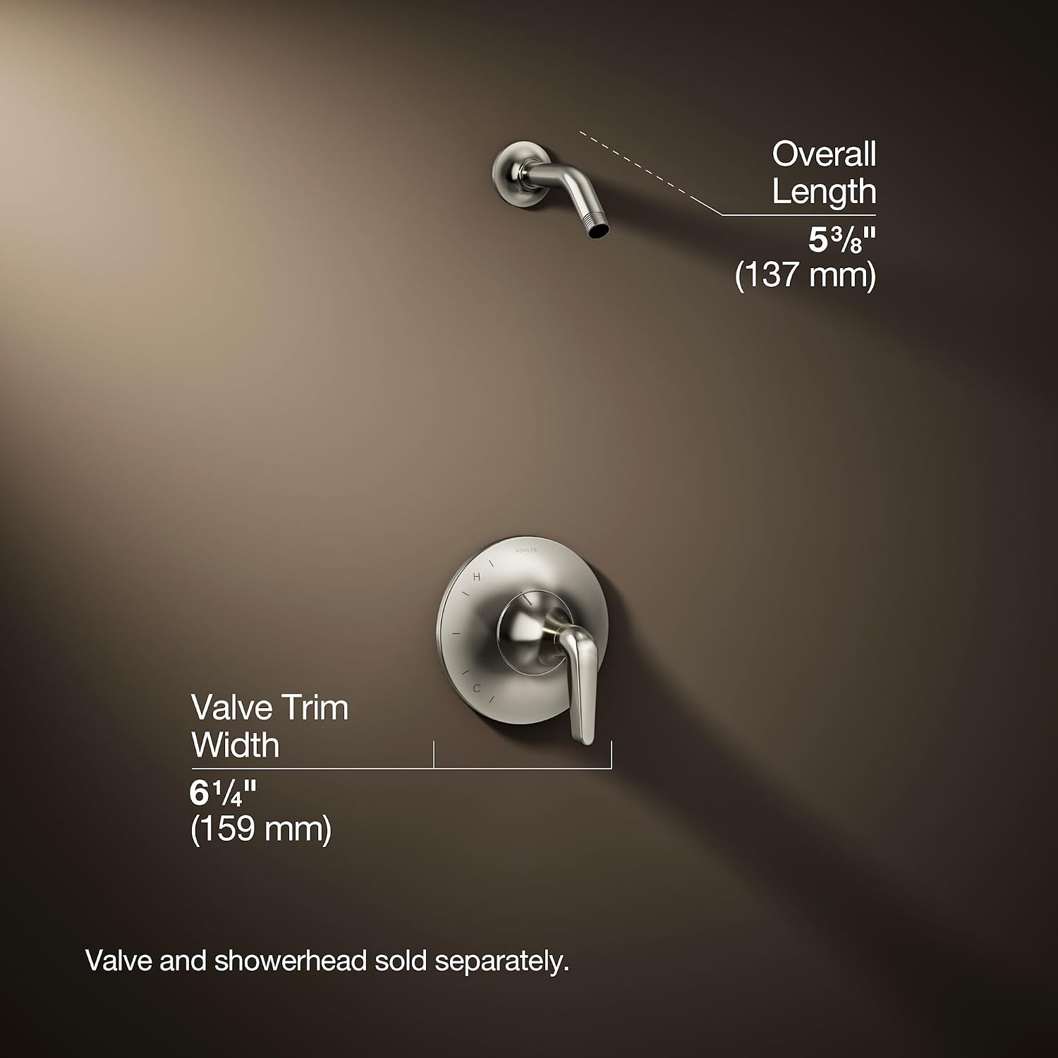 Kohler K-TLS22029-4-BN Tempered Shower Trim Set, Vibrant Brushed Nickel