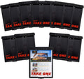 Mediz Outdoor Real Estate Brochure Box with Snap Shut Lid, Take One Document Holder Can Hold 100, 8.5 x 11 Documents, Flyers, Literature and Other Outdoor Marketing Needs