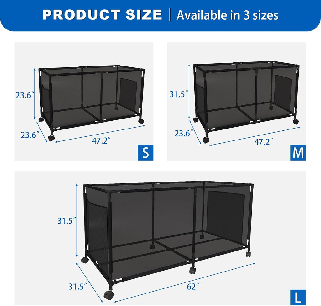 271 Gal Super Large Capacity pool storage | For Outdoor Pools/courtyard/Beaches, Stores Swimming Rings/Floaters & More,With Lockable Wheels, Portable & Space-Saving,pool float storage (L)