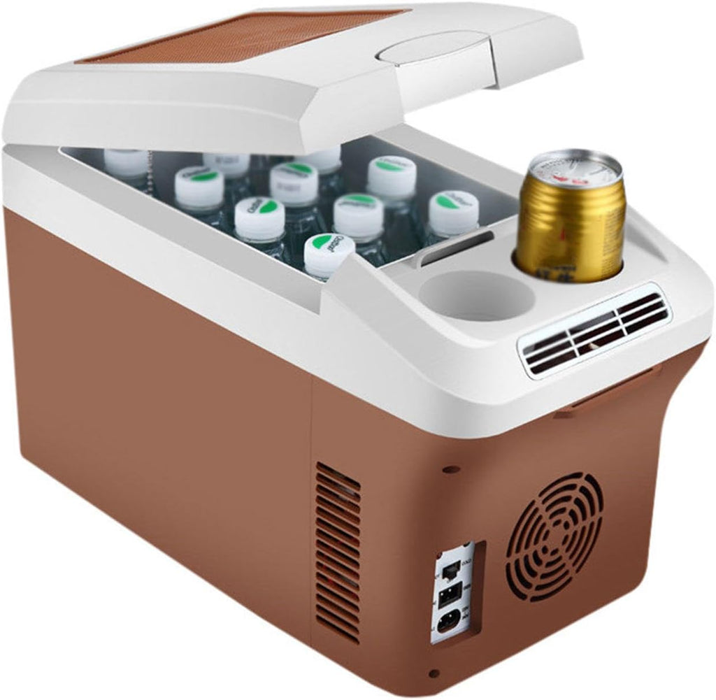 Personal Thermoelectric Cooler/Warmer, 15 Liter Capacity, Portable Electric Car Cooler Refrigerator with 12/24V DC, Small Fridge for Car, RV, Truck, Van, Camping, Travel