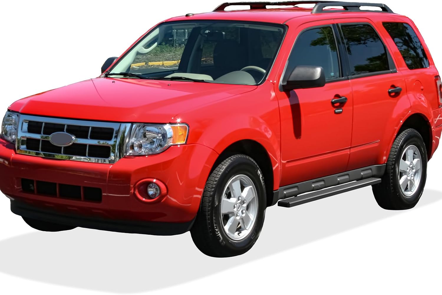 Tuxtreme Running Boards 5 inches Matte Black Compatible with Ford Escape 2008-2012 & Mazda Tribute 08-11 & Mercury Mariner 08-10 Stainless Steel (Nerf Bars Side Steps Side Bars)