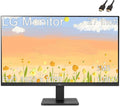 LG 27 inch Monitor, FHD IPS Display, AMD FreeSync Premium, 100Hz, 5ms, HDMI, 3-Side Virtually Borderless Design, Black, with HDMI Cable