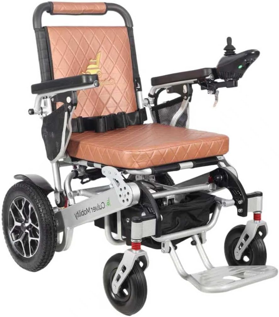 Culver Mobility Wolf Electric Wheelchair for Adults, All Terrain Lightweight Foldable Wheelchairs, Wheel Chair for Adults, One Click Automatic Fold and Unfold (Wolf-Auto)