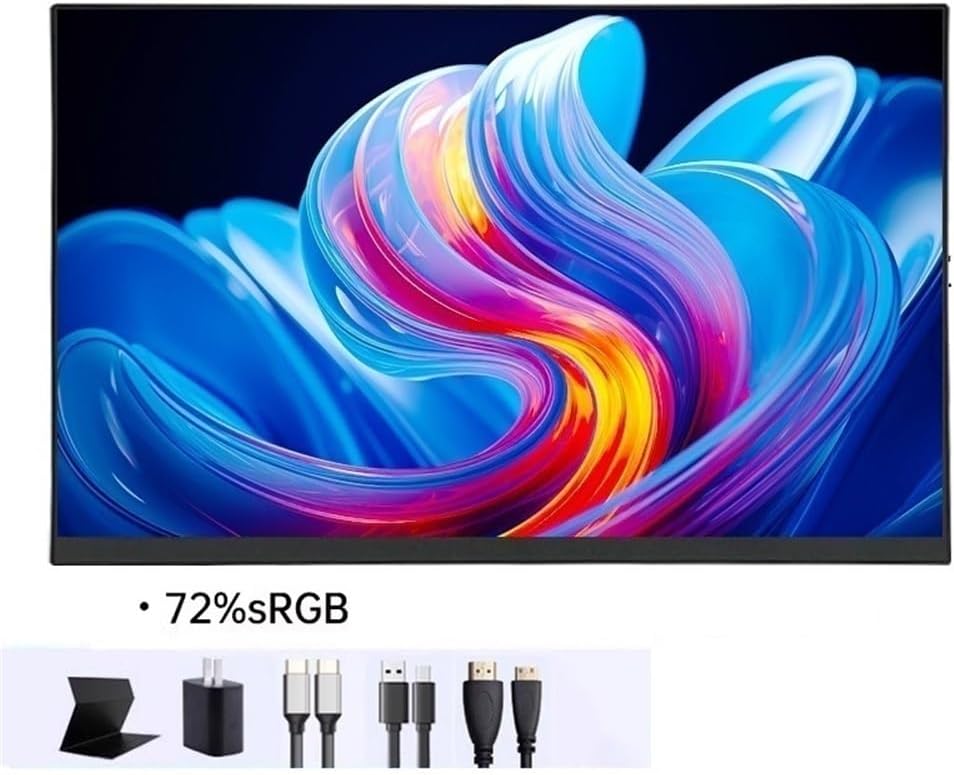 Flicker Free 16-inch Multi-Function Extended Screen Full HD 1080P 16:9 Portable Monitor with Speakers