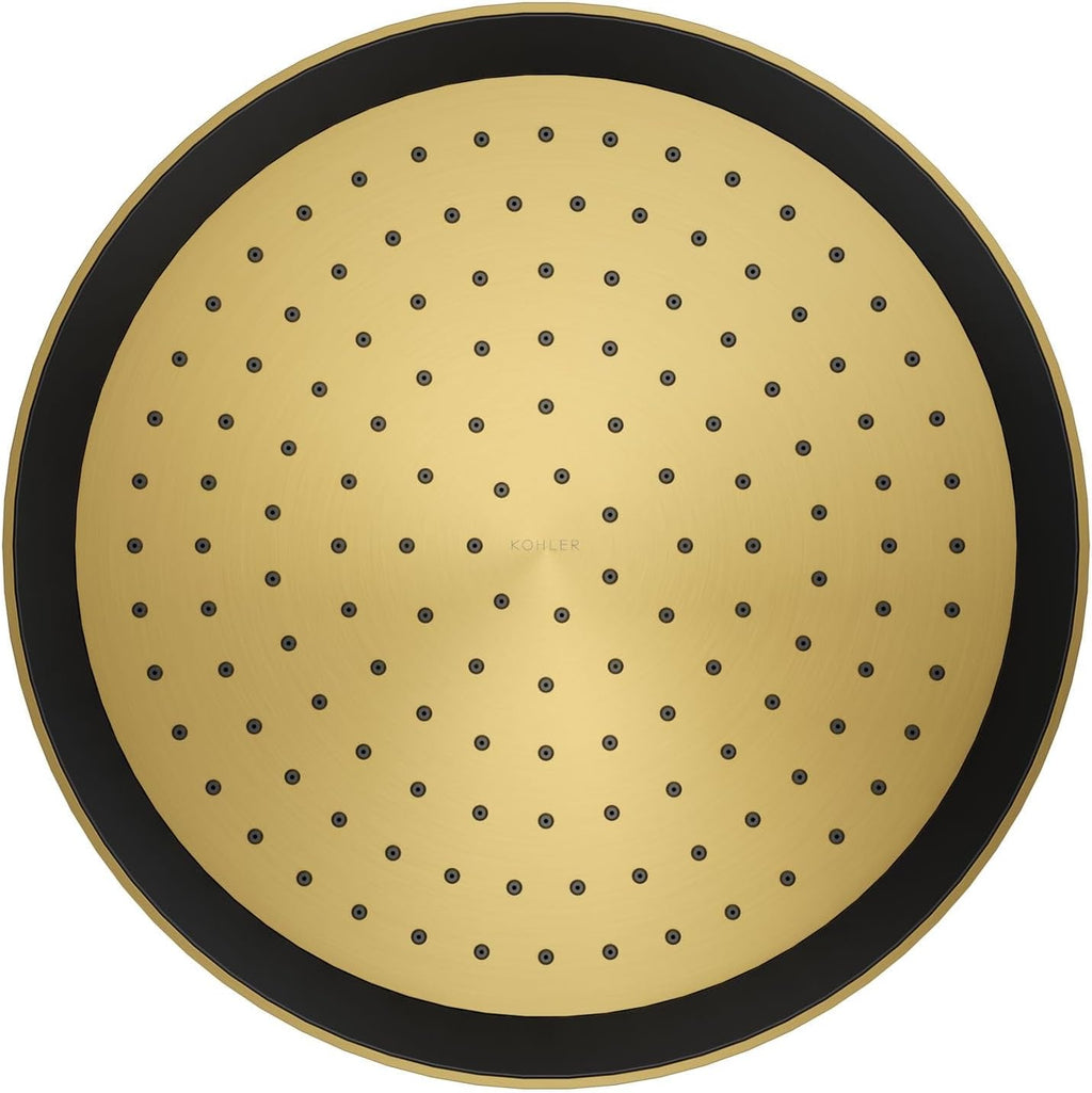 Kohler 26291-G-2MB Statement® Round 12' single-function rainhead, 1.75 gpm, Vibrant Brushed Moderne Brass