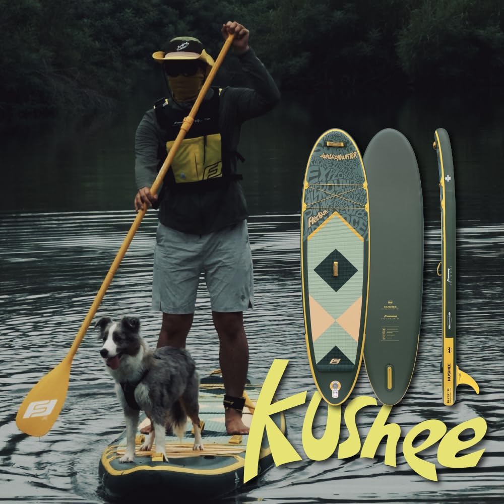 FREESUN KUSHEE 10'6' x 31' Inflatable Stand Up Paddle Board, All-Around iSUP for Beginners & Adults, Glue-Free Heat-Fusion Tech for Extra Durability, Stable Wide Nose, Lightweight Blow Up SUP