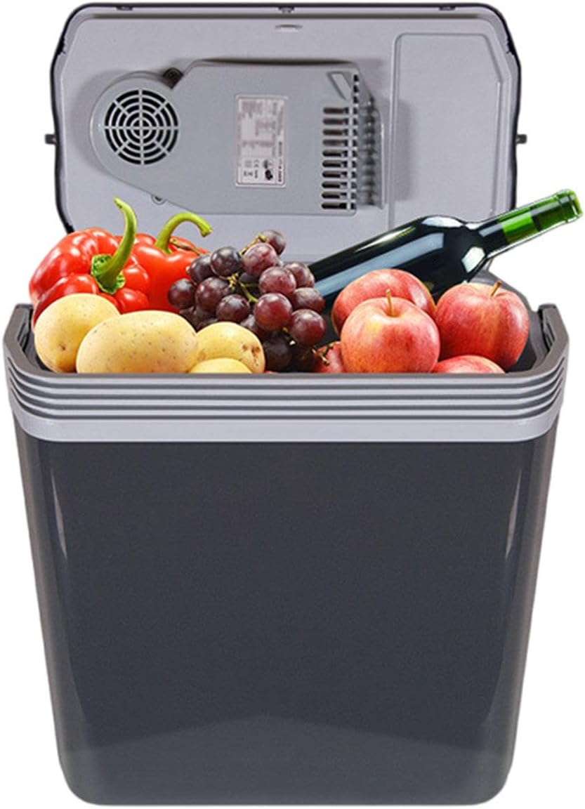 Electric Car Cooler & Warmer with 12V DC & 220V AC Outdoor Fridge Portable Insulated Box Stall Ice Bucket Fresh-Keeping Small Refrigerator for Travel, Camping, Vehicles, Home