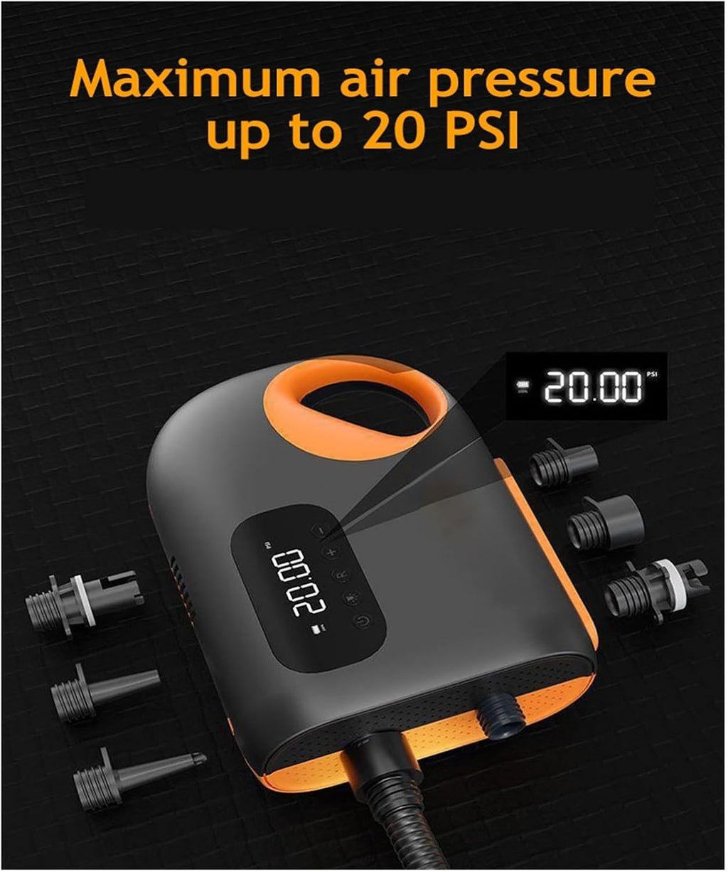 Tire Inflator, 20PSI Protable Air Pump Inflatable Sup Pump Electric Inflatable Deflatable Air Inflator For Surfing Paddle Board Boat,Dual Use Air Pump(Wired)