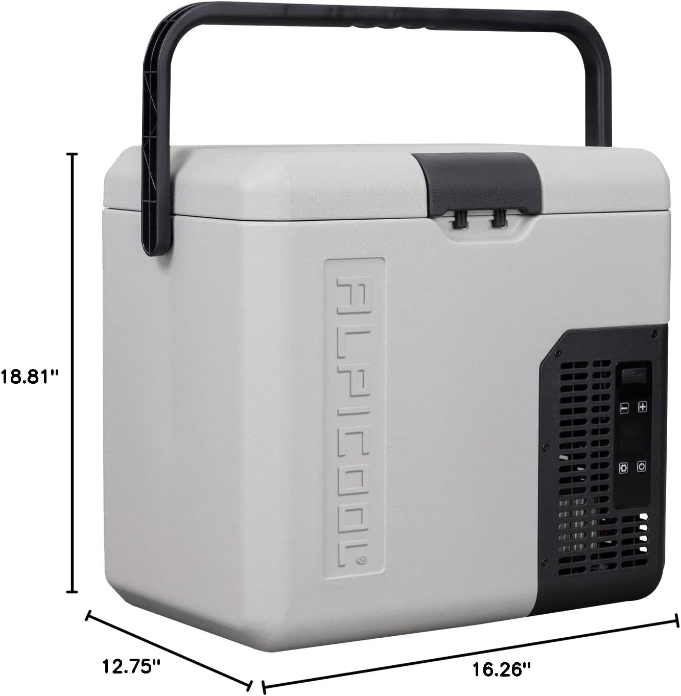 Alpicool P18 Portable Fridge 12 Volt Car Refrigerator 19 Quart Freezer for Fishing, Camping, RV, Truck, Boat-12/24V DC