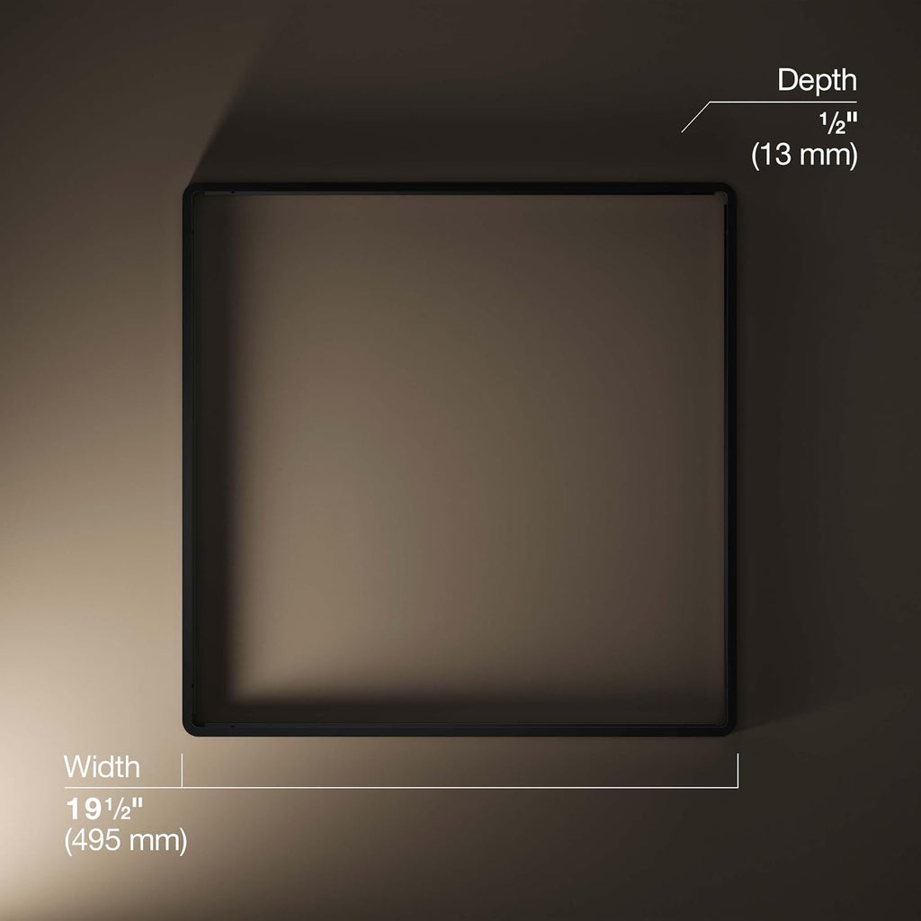 KOHLER Real Rain Overhead Panel Trim for Real Rain Panel K-31110, K-31111-BL, Matte Black