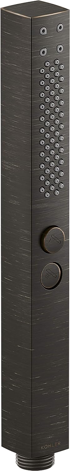 KOHLER 21336-2BZ Shift + Square Two-Function Handshower, Handheld Showerhead with 2 Spray Settings, 2.5 GPM, Oil-Rubbed Bronze