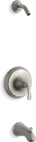 Kohler TLS10275-4-BN Forte K-Tls10275-4A-BN Traditional Rite-Temp® Bath & Shower Valve Trim with Slip-Fit Spout, Less Showerhead Vibrant Brushed Nickel