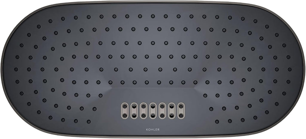 Kohler 26297-TT Statement® Oblong 18' two-function rainhead, 2.5 gpm, Vibrant Titanium