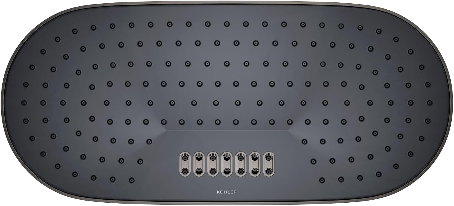 Kohler 26297-TT Statement® Oblong 18' two-function rainhead, 2.5 gpm, Vibrant Titanium