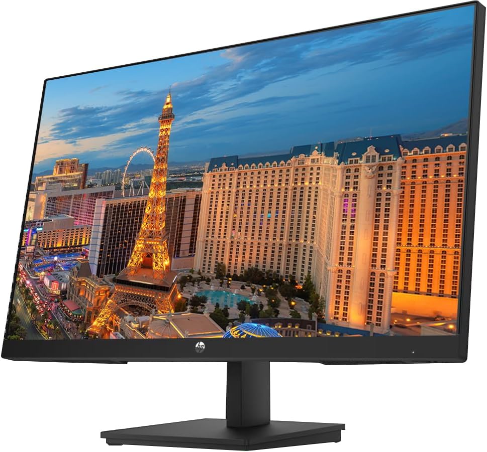 HP P22v G5 22 inch 1920 x 1080 Full HD Edge LED LCD Monitor, 2-Pack Bundle with Dual Desk Mount Monitor Stand