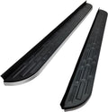 TAC Cobra Running Boards Compatible with 2022-2024 RIVIAN R1S R1T SUV Side Steps Nerf Bars Step Rails Aluminum Black Off-Road Exterior Accessories (2pcs)