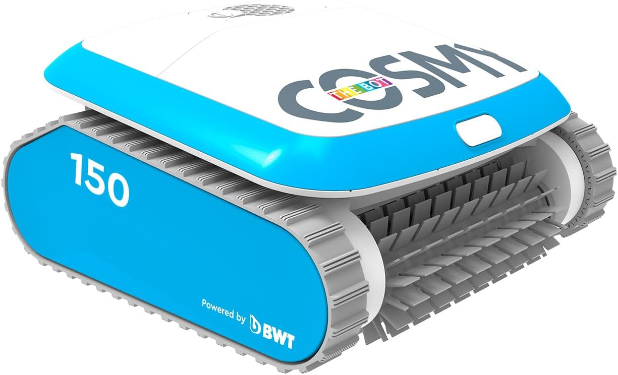 BWT's Cosmy The Bot 150 Robotic Vacuum Pool Cleaner - Memorial Day Edition - Wall Climbing & Smart Navigation - Cleans Pool in 2 Hours - Easy Filter Access - Up to 33 feet