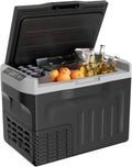 Portable Refrigerator, 31QT(29L) 12V Cooler, Compressor Mini Fridge -4℉~68℉,12/24V DC 110~240 Volt AC For RV/Campin
