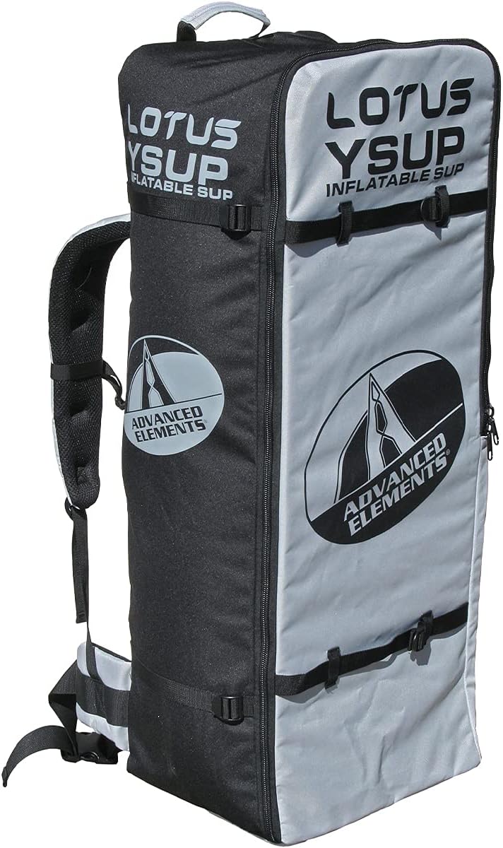 ADVANCED ELEMENTS Lotus Yoga Inflatable Stand Up Paddle Board & Pump, White, 10ft (AE1062-G)