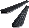 TAC Cobra Running Boards Fit 2022-2024 Jeep Grand Cherokee (Exclude 2022-2024 4xe Models) | 2021-2024 Jeep Grand Cherokee L SUV Side Steps Nerf Bars Step Rails Aluminum Black Off-Road City 2 Pieces