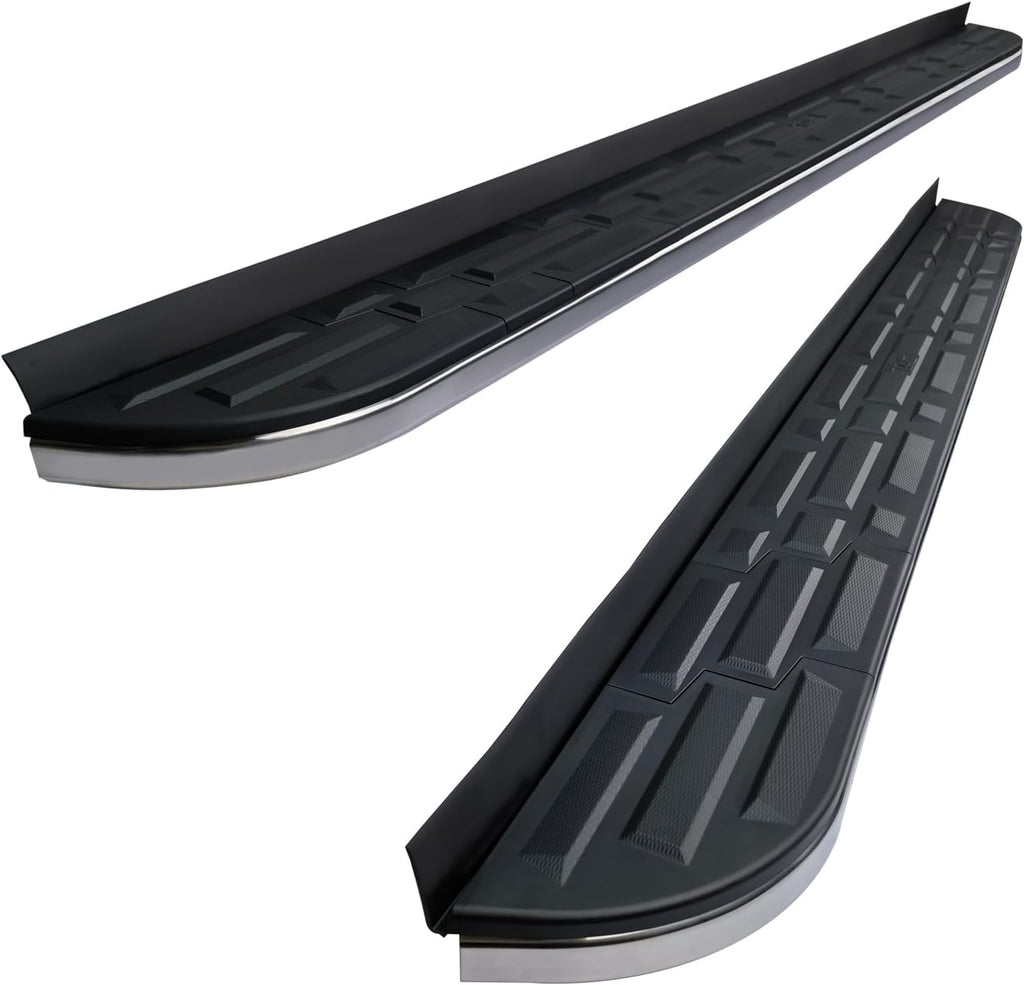 TAC Cobra Running Boards Compatible with 2007-2017 Chevy Traverse| 2007-2016 GMC Acadia| 2017 Acadia Limited(Exclude. Denali) | 2007-2009 Enclave Aluminum Black Off-Road SUV Exterior Accessories