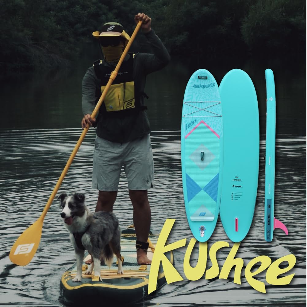 FREESUN KUSHEE 10'6' x 31' Inflatable Stand Up Paddle Board, All-Around iSUP for Beginners & Adults, Glue-Free Heat-Fusion Tech for Extra Durability, Stable Wide Nose, Lightweight Blow Up SUP