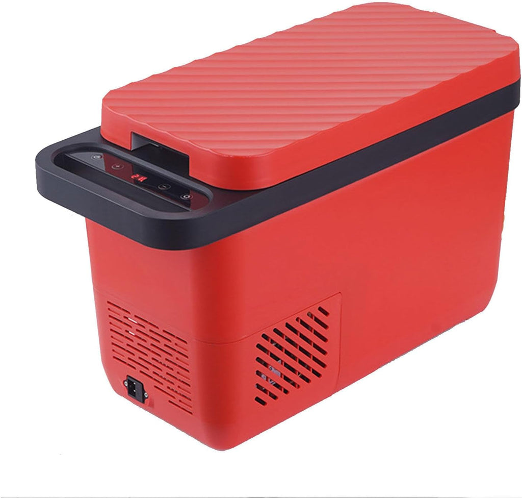 Outdoor Car Refrigerator, Car Home Dual-Use 12V/24V Car 16L Fridge Portable Freezer Compressor Cooler for Car, RV, Truck, Van, Boat for Camping, Travel, Fishing Outdoor,Red