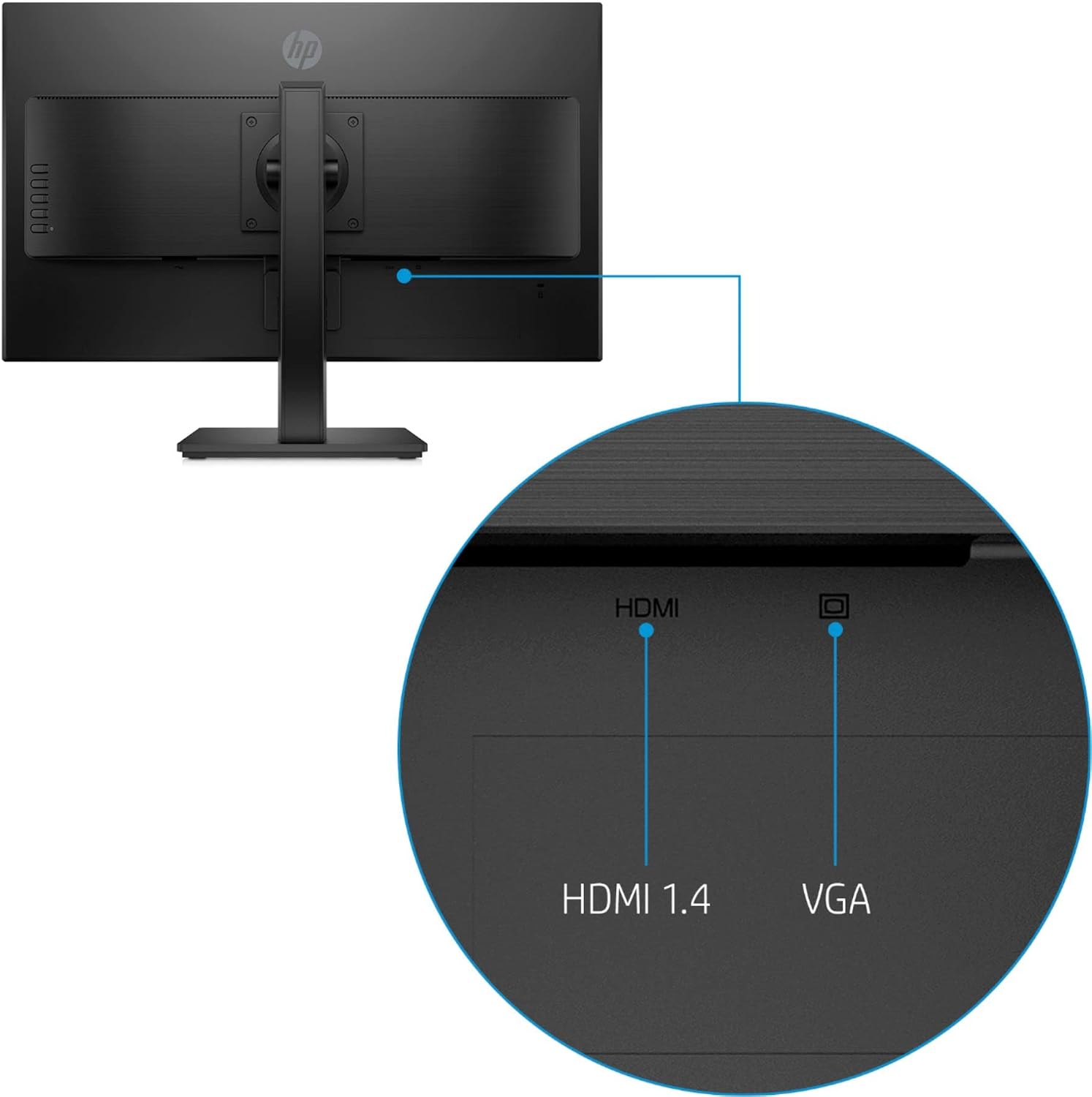 HP 27mq 27 Inch Anti-glare LED Desktop PC Monitor QHD 60Hz 5ms IPS Panel Flat Screen Low Blue Light Mode HDMI VGA Adjustable Stand Height Pivot Rotation VESA Mountable for Home Office (Renewed)