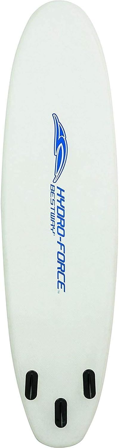 Bestway Hydro-Force White Cap 10 Foot Inflatable SUP Stand Up Paddle Board and Kayak w/Traction Pad, Backrest Seat, 3 Fins, and Aluminum Oar (2 Pack)