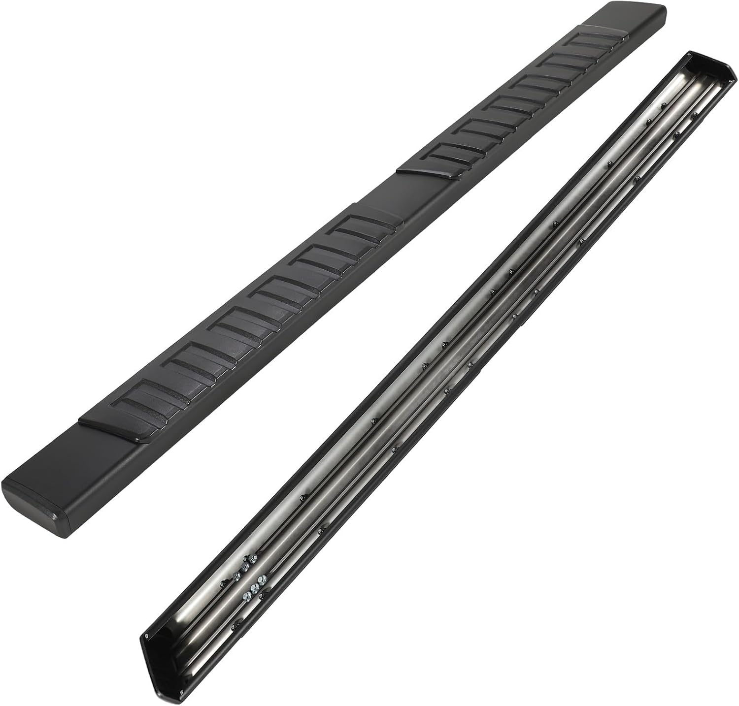 PZ 6' Running Boards Anti-Slip Side Steps Compatible with Chevy Silverado/GMC Sierra 1500 Double Cab 2019-2025, 2020-2025 for 2500HD 3500HD,500LBS No Drill Truck Running Boards Direct Fit Nerf Bar