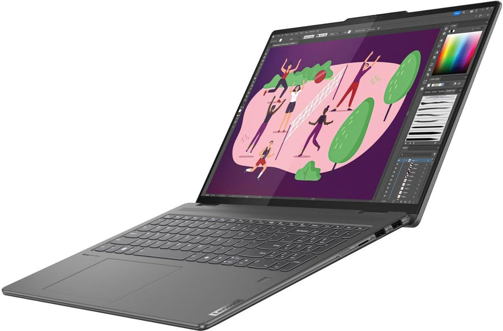 Lenovo Yoga 7 83DL Business Laptop - 16' 1920x1200 Touchscreen 60Hz - 12-Core Intel Ultra 7 155U - 16GB RAM 1TB SSD - Thunderbolt 4 - Wi-Fi 6E - Fingerprint - 1080p FHD + IR Camera - W11H - Storm Grey