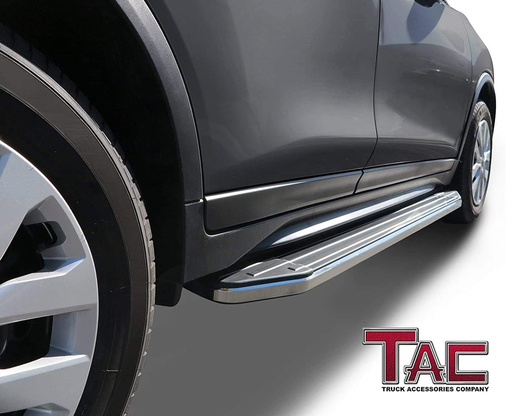 TAC Running Boards Compatible with 2016-2022 Honda Pilot SUV Aluminum Black Side Steps Nerf Bars Step Rails Truck Pickup Rock Panel Off Road Exterior Accessories 2pcs