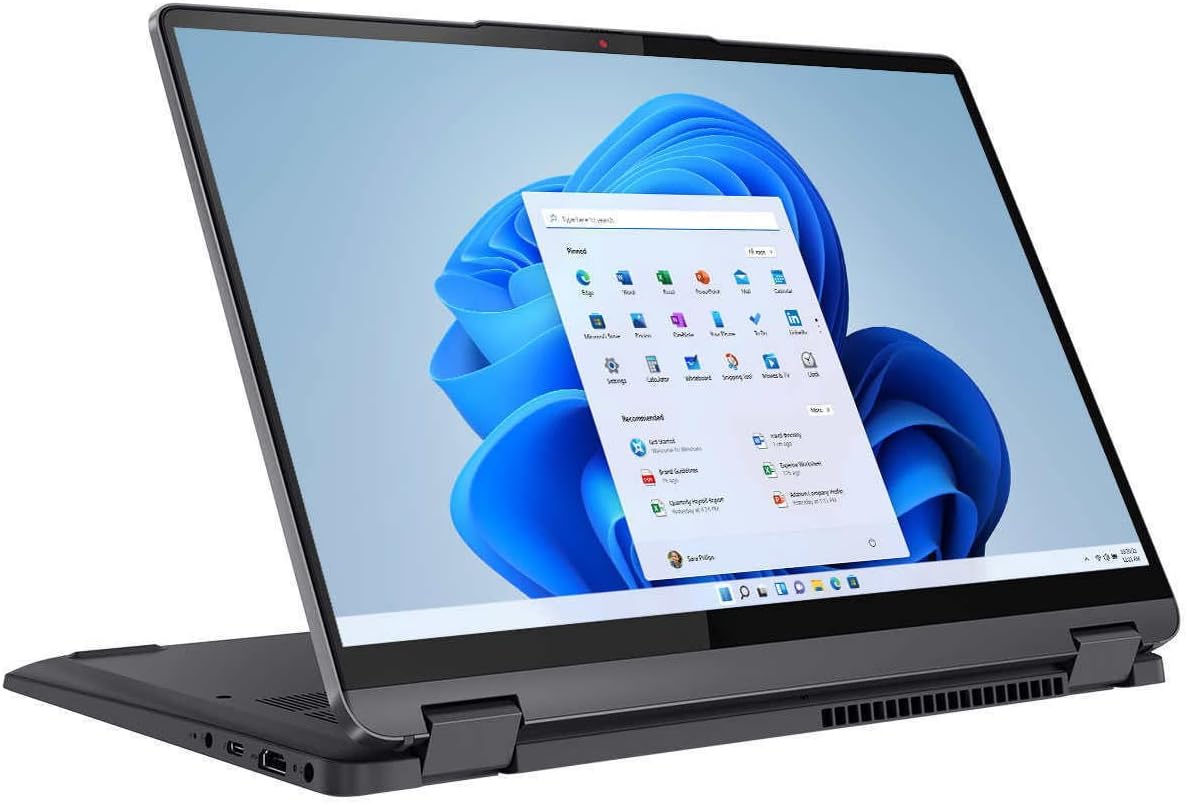 Lenovo IdeaPad Flex 5 Multimedia Laptop - 14' 2880x1800 Touchscreen 60Hz - 10-Core Intel i7-1255U - 16GB RAM 1TB SSD - Thunderbolt 4 - Wi-Fi 6 - Fingerprint - 1080p FHD Camera - W11H - Storm Gray