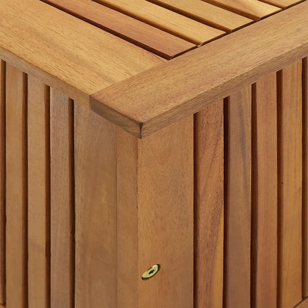 Solid Wood Patio Storage Box Outdoor Storage Bench, Solid Acacia Wood Deck Box, Wooden Outdoor Storage Organization Box with Liftable Top for Garden,Patio,Backyard, 35.4'x19.7'x22.8'