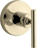 KOHLER K-T14491-4-AF Purist Transfer Valve Trim, Vibrant French Gold