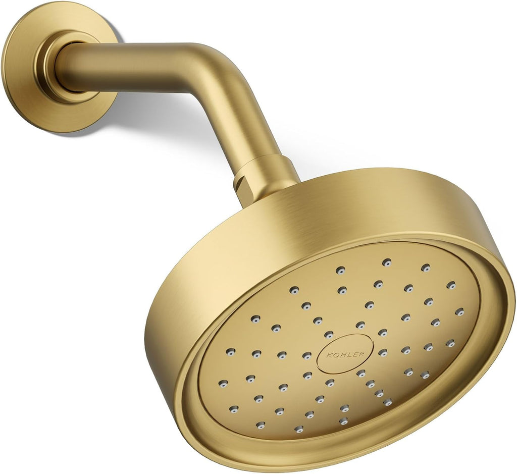 Kohler 939-G-2MB Purist® Single-function showerhead, 1.75 gpm, Vibrant Brushed Moderne Brass