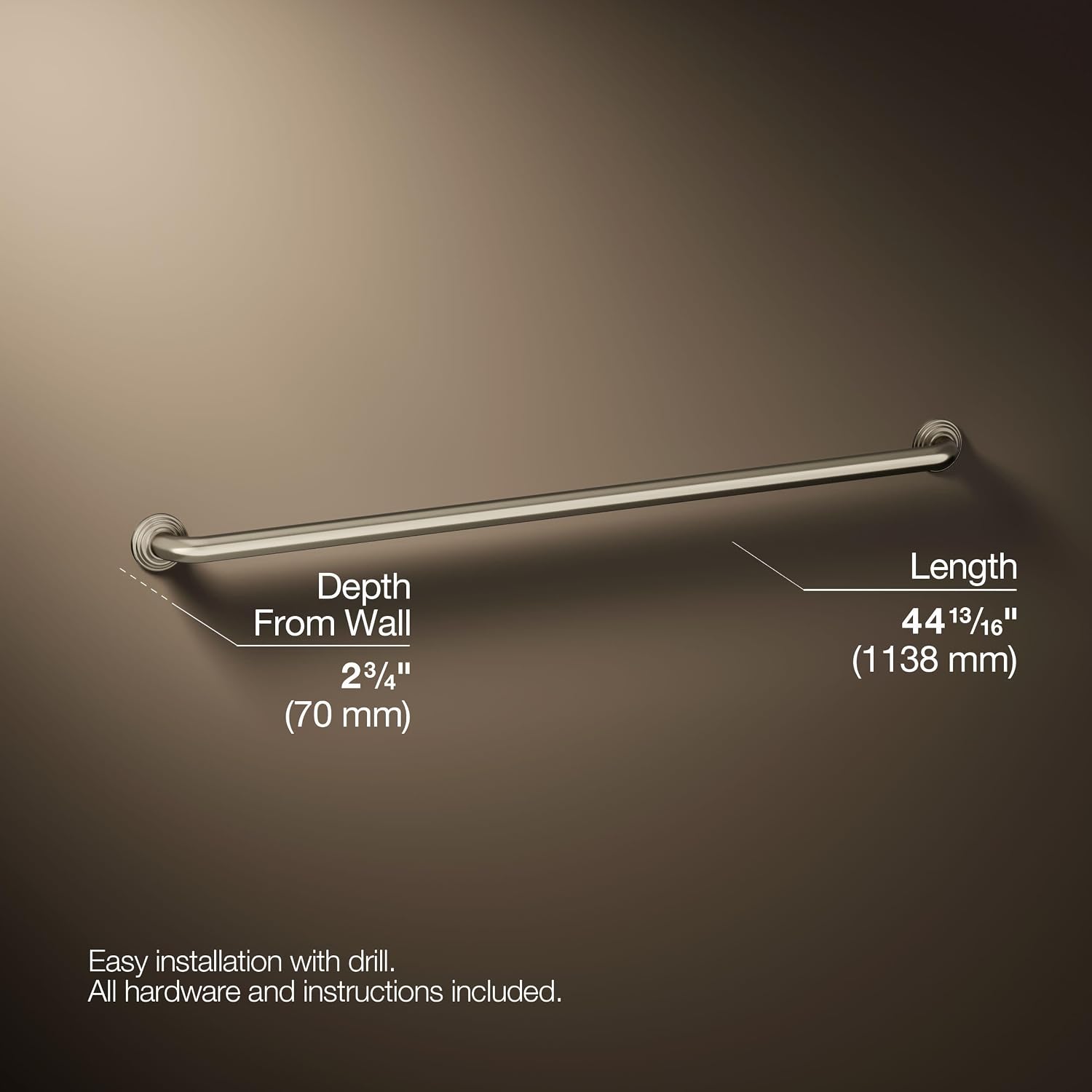 Traditional 42 in. ADA Compliant Grab Bar