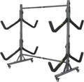 Bonnlo Kayak Stand Freestanding Storage Rack for Kayak Canoe Boat Paddle Board SUP Surfboard for Indoor Outdoor Garage, Shed, Dock with Lockable Wheels Wide Adjustable