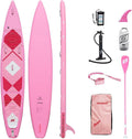 FREESUN Panna 14' x 30' Inflatable Stand Up Paddle Board, Elite Touring & Expedition iSUP with Tool-Free Quick-Install Fin, Glue-Free Heat-Fusion Tech, Fast Glide 14ft Speed Board