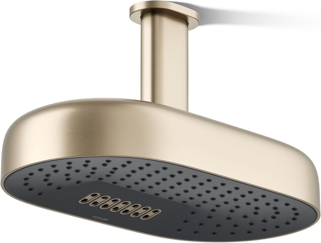 Kohler 26295-BV Statement® Oblong 14' two-function rainhead, 2.5 gpm, Vibrant Brushed Bronze