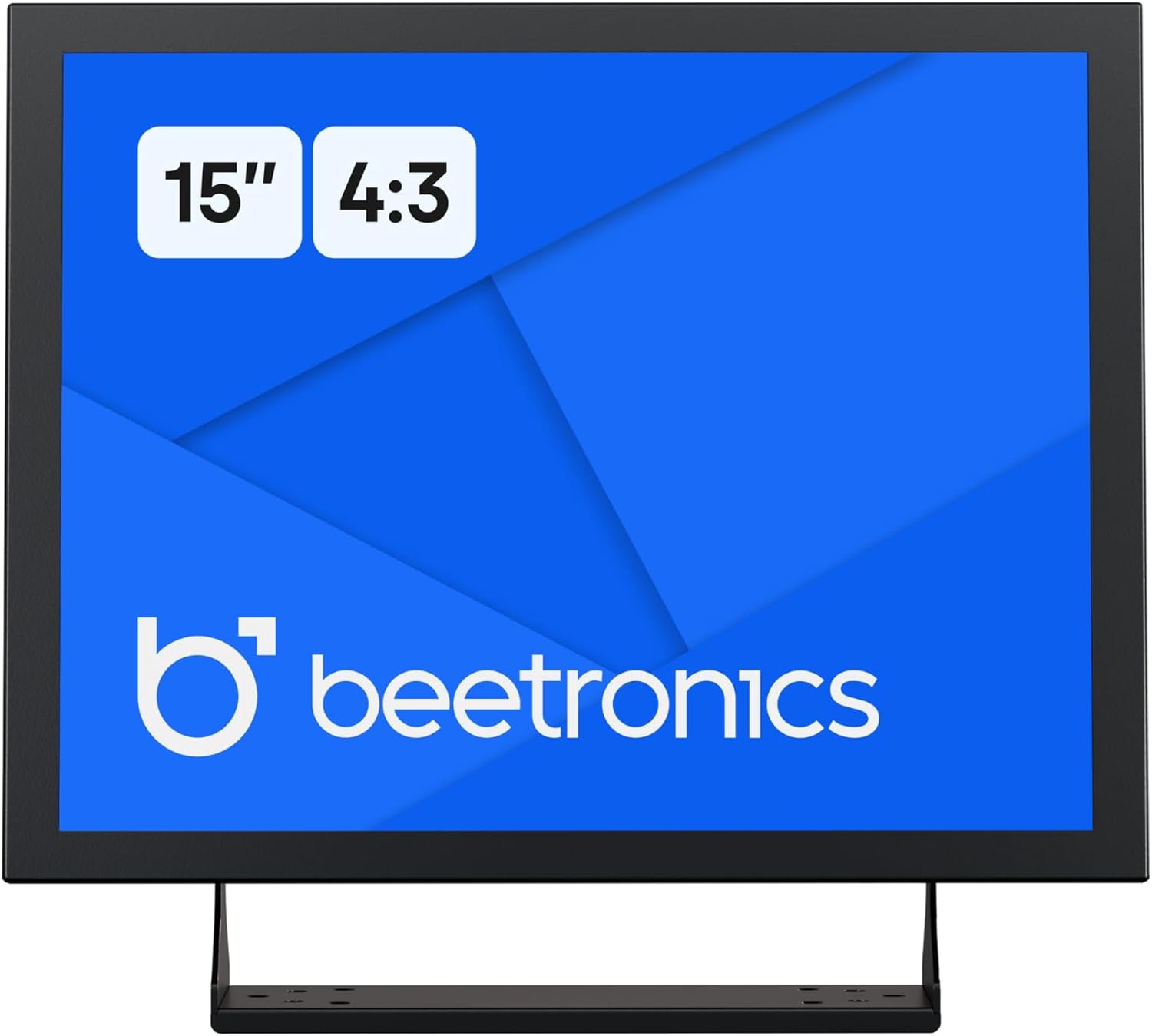 Beetronics 15-Inch Full HD IPS Monitor - Professional Industrial-Grade Display | HDMI, VGA, BNC, RCA Inputs | Durable Metal Housing, Matte Screen, 4:3 Aspect Ratio, Wide Viewing Angle - 15VG7M