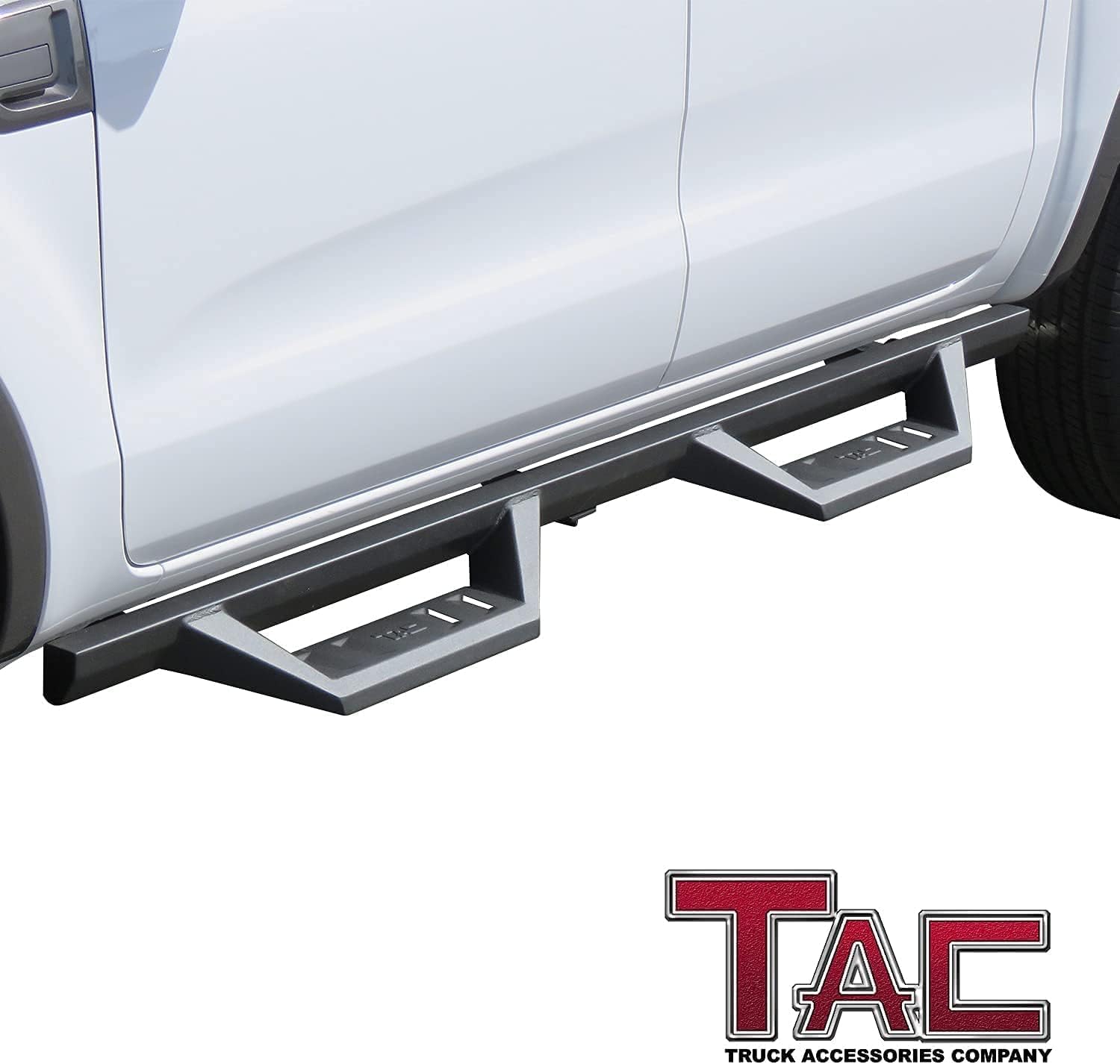 TAC Sidewinder Running Boards Fit 2019-2026 Ranger Supercrew Cab 4' Drop Side Step Nerf Bar Rocker Slider Pickup Truck Exterior Accessories 2pcs