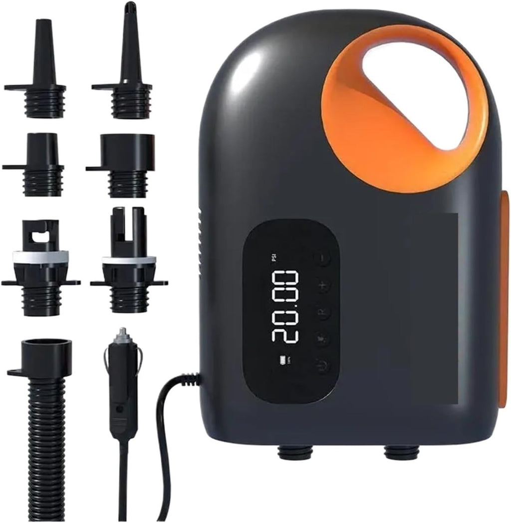 Tire Inflator, 20PSI Protable Air Pump Inflatable Sup Pump Electric Inflatable Deflatable Air Inflator For Surfing Paddle Board Boat,Dual Use Air Pump(Wired)