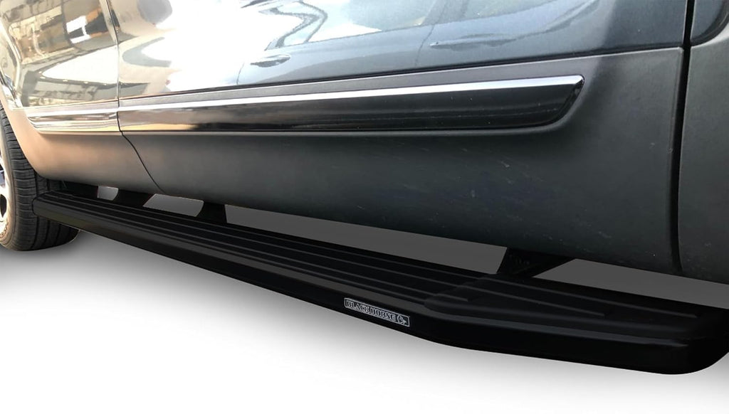 Black Horse PEERLESS Running Boards Black Compatible with 2015-2023 Jeep Renegade-PR-J268BK