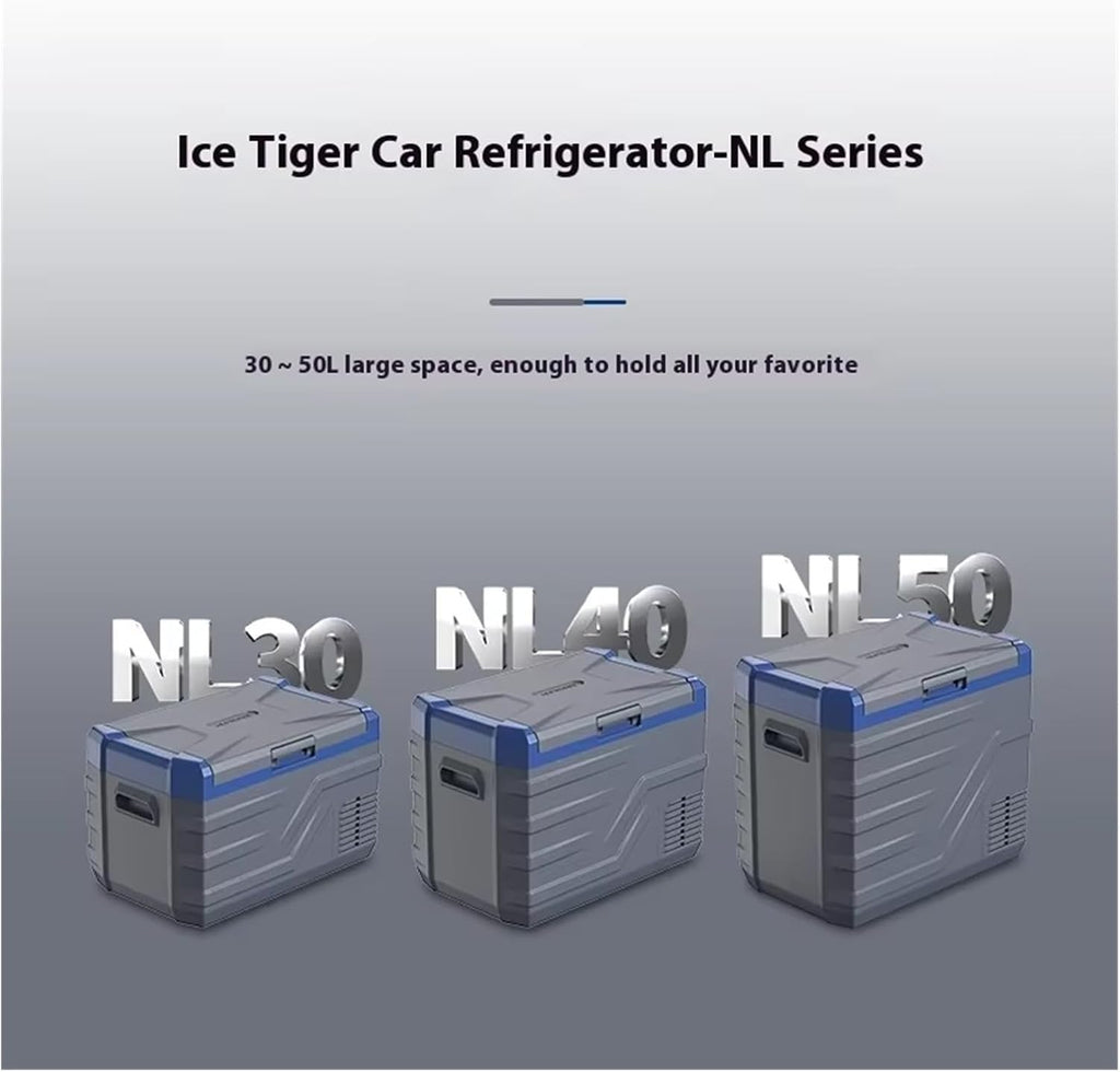 40L Single-Zone Car Refrigerator New 12V 24V Compressor Cooling Freezer Plastic Ice Maker For Home Use